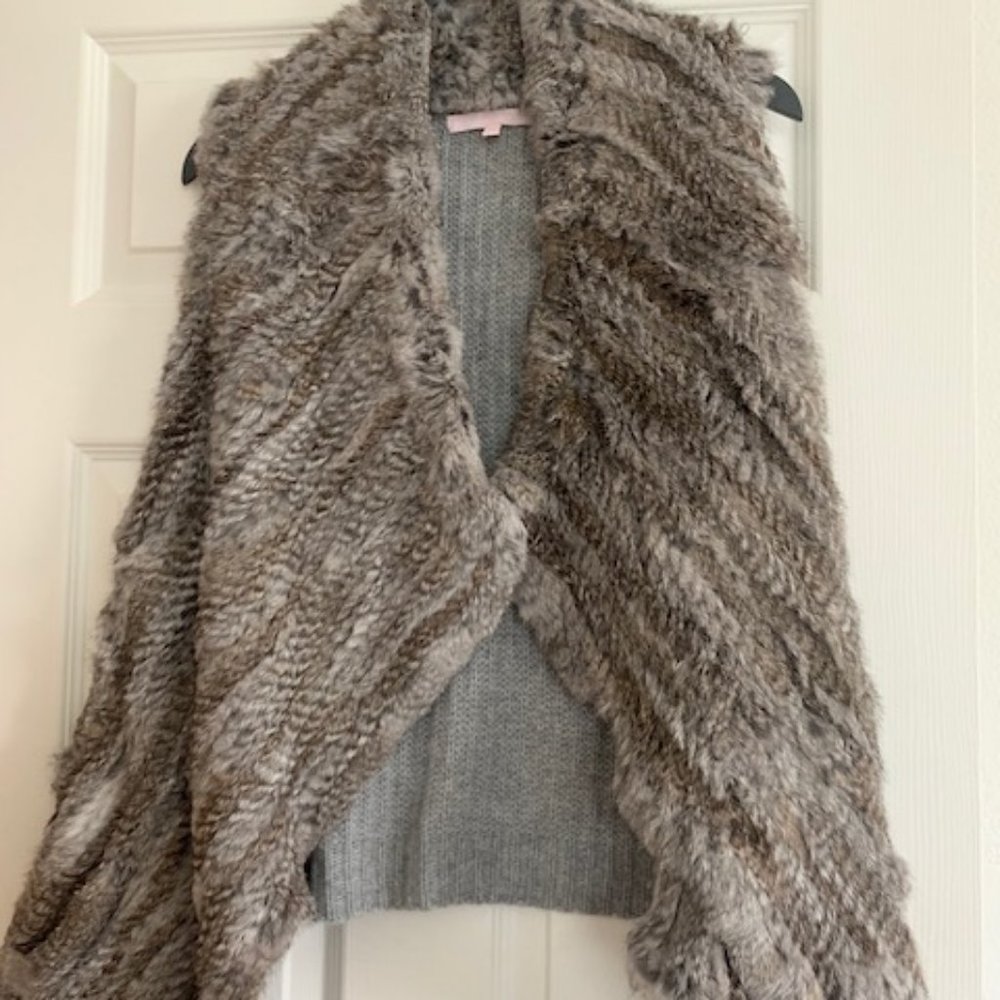 Cashmere and Fur Sweater Vest